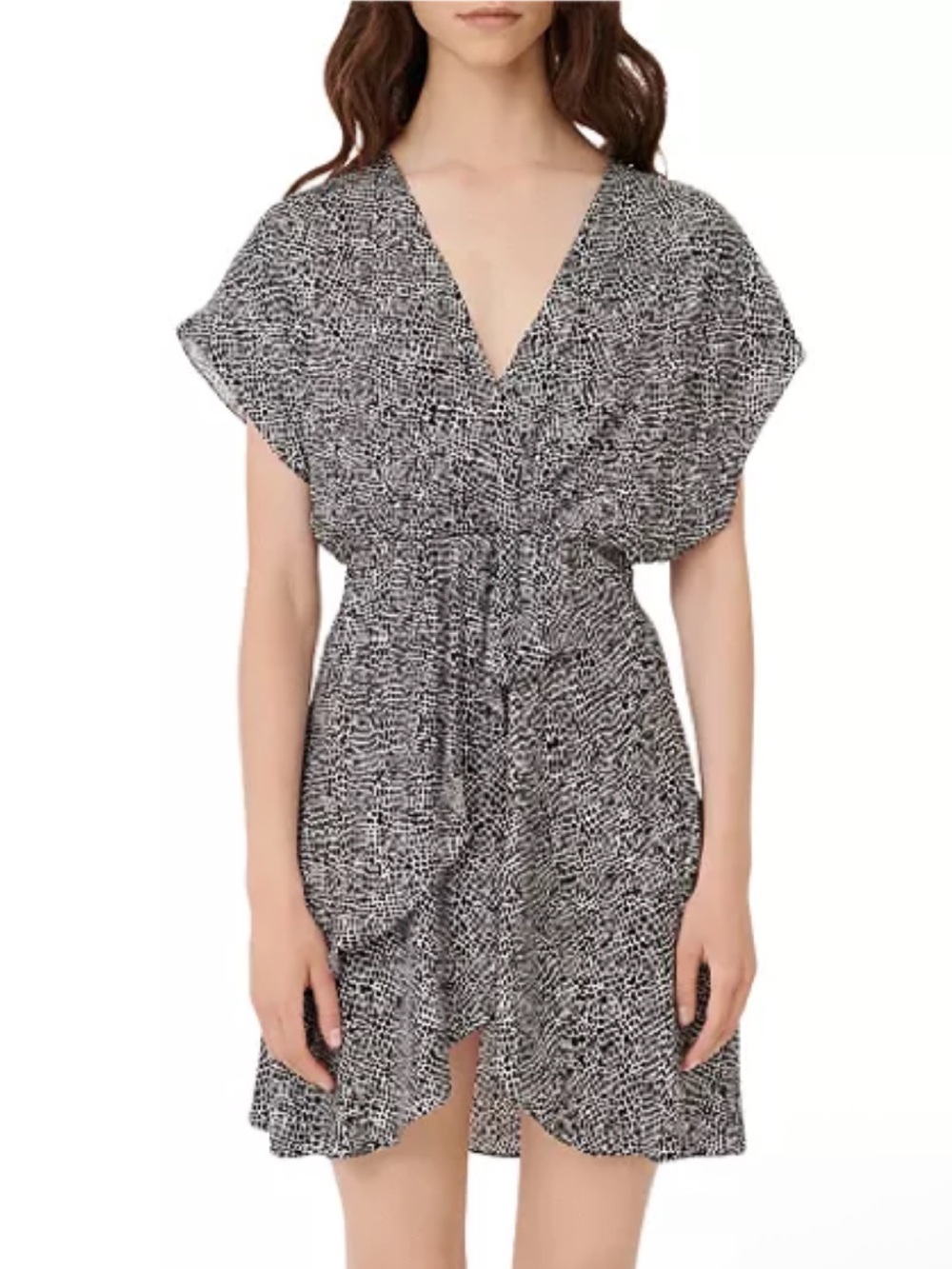NWT Maje Animal Print Romela Mini Dress - Sz 38